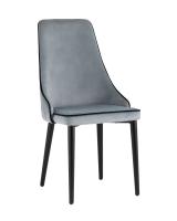 Стул Луис с кантом велюр серый. Фото №1