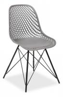 Стул VINCENT (mod. 8001) металл/пластик, 46,5 х 53 х 83,5 см, серый/черный (поставляется по 4 шт) фото Стул VINCENT (mod. 8001) металл/пластик, 46,5 х 53 х 83,5 см, серый/черный (поставляется по 4 шт). Фото №1