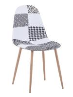 Стул Валенсия пэчворк черно-белый. Фото №1