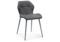 Стул Вальд экокожа серый / серый глянец Стул Вальд экокожа серый / серый глянец