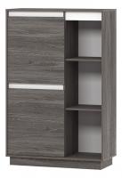 Virginia НМ 011.85 Шкаф комбинированный Левый, Белый Скандинавский/Ясень Анкор темный (KR)