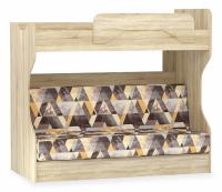 Оливия НМ 037.43 М2 Кровать Принт Сноу броун, Дуб Сонома. Фото №1