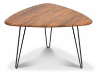 Стол журнальный SODUS МДФ/металл, 70*73*45 см, Дуб Американский (ножки черные) фото Стол журнальный SODUS МДФ/металл, 70*73*45 см, Дуб Американский (ножки черные). Фото №1