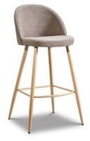Барный стул 373B бежевый/дерево фото Барный стул 373B бежевый/дерево. Фото №1