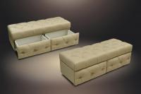 Банкетка "Благо 3" с выдвижным ящиком Б-3.7432. Фото №1