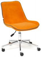Кресло офисное TetChair Style (флок оранжевый) фото Кресло офисное TetChair Style (флок оранжевый)