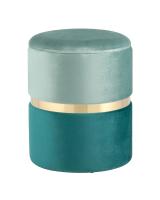 Пуф Кэрри с ящиком велюр бирюзовый. Фото №1