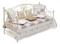 Кровать металлическая JANE 90*200 см (Day bed), Античный белый (Antique White) Кровать металлическая JANE 90*200 см (Day bed), Античный белый (Antique White)