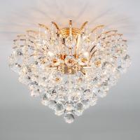 Потолочная люстра Eurosvet Ostiniya 3299/6 золото/прозрачный хрусталь Strotskis. Фото №1