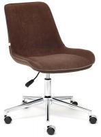 Кресло офисное TetChair Style (флок коричневый) фото Кресло офисное TetChair Style (флок коричневый)