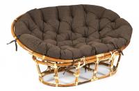 Кресло MAMASAN ECO SKIN  / с подушкой / Natural (натуральный), ткань Коричневый, 3М7-147