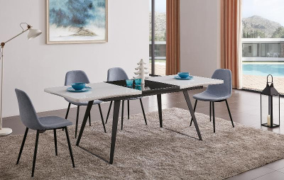 Стол DT-93 белый/черный (Vermont) фото Стол DT-93 белый/черный (Vermont). Фото №2