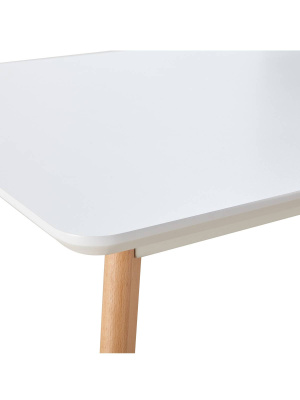 Стол Jerry 120*80, белый фото Стол Jerry 120*80, белый. Фото №5