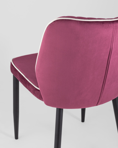 Стул Лоренс велюр бордовый. Фото №8