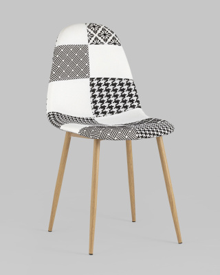 Стул Валенсия пэчворк черно-белый. Фото №3