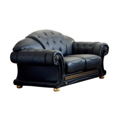 Диван Versace 2-х местный лавсит черный. Фото