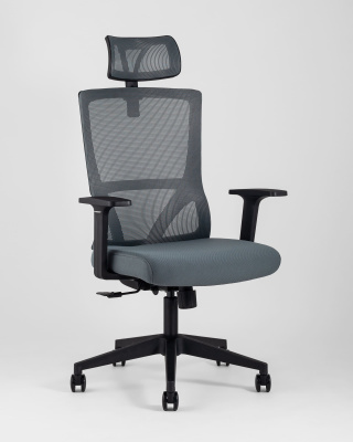 Кресло руководителя TopChairs Local серое. Фото