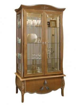 Шкаф с витриной Трио ММ-279-02. Фото