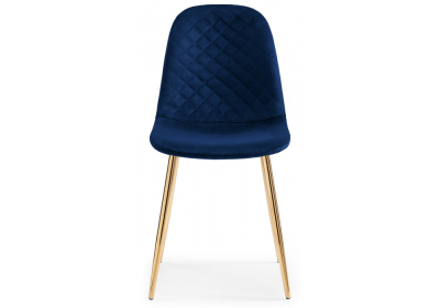 Стул Dabl dark blue / gold фото Стул Dabl dark blue / gold. Фото №2