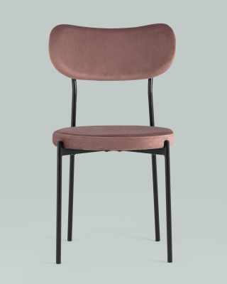 Стул Барбара велюр пыльно-розовый. Фото