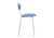 Барный стул Коумо катания дасти блю / белый матовый. Фото №3
