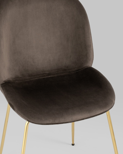 Стул Beetle коричневый. Фото №9