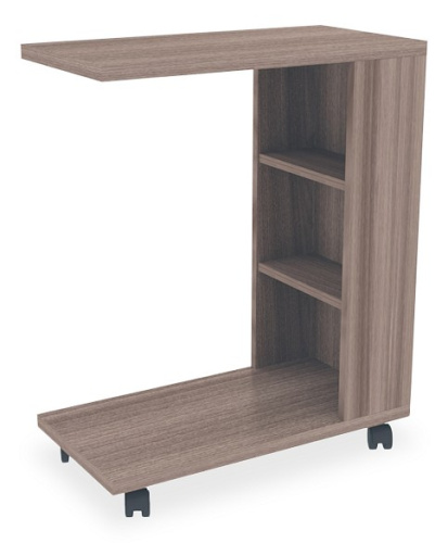 Мальта (Столик прикроватный), (602х302х766) ясень шимо темный. Фото №1