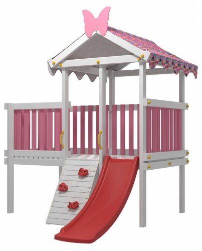 Комплекс игровой ДК7Р, розовый, серый. Фото №7