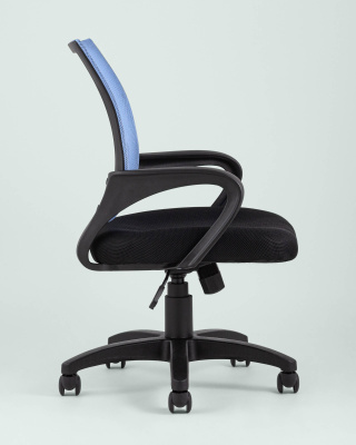 Кресло офисное TopChairs Simple голубое фото Кресло офисное TopChairs Simple голубое. Фото №5