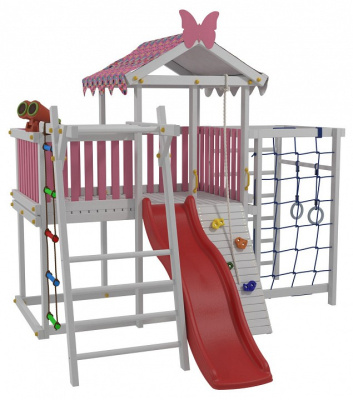 Комплекс игровой ДК2Р, розовый, серый фото Комплекс игровой ДК2Р, розовый, серый. Фото №5
