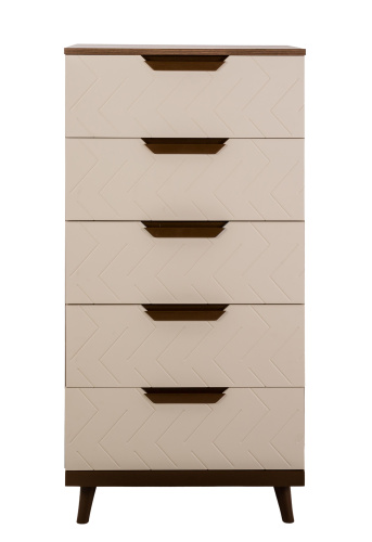 Комод с 5 ящиками Сканди Бежевый. Фото №4