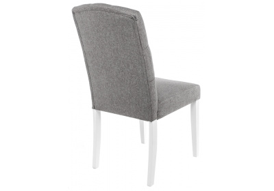 Стул деревянный Menson white / fabric pebble фото Стул деревянный Menson white / fabric pebble. Фото