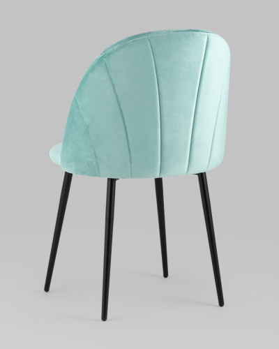 Стул Логан велюр пыльно-голубой. Фото №7