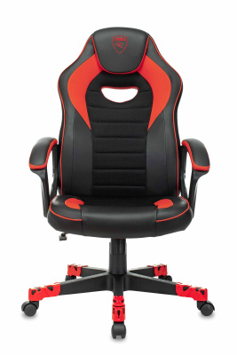 Кресло игровое Zombie GAME 16 черный/красный текстиль/эко.кожа крестовина пластик. Фото №4