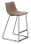 Стул полубарный CQ-8347B коричневый 2090. Фото №1