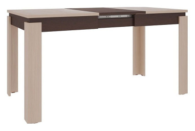 Гермес 2 Стол обеденный Дуб млечный/венге. Фото