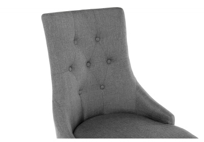 Стул деревянный Elegance dark walnut / fabric grey фото Стул деревянный Elegance dark walnut / fabric grey. Фото №3