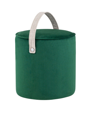 Пуф Джерри велюр изумрудный. Фото