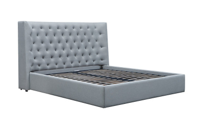 Кровать GC1726 серая с ящиком для белья фото Кровать GC1726 серая с ящиком для белья. Фото №5