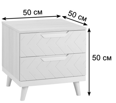 Тумба прикроватная Сканди Бежевый. Фото №3