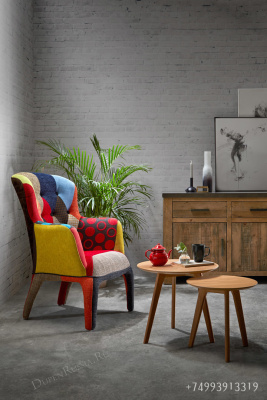 Комплект из двух круглых столиков CT-911 Дуб. Фото №4