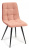 Стул CHILLY (mod. 7095) ткань/металл, 53х47х88 см, высота до сиденья 50 см, коралловый barkhat 15 /черный (поставляется по 4 шт). Фото №1
