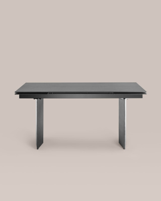 Стол обеденный Селин раскладной 160-240*90 керамика темная. Фото