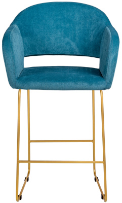 Кресло полубар Oscar Блю/ЛинкЗолот. Фото №4