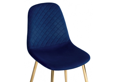 Стул Dabl dark blue / gold фото Стул Dabl dark blue / gold. Фото №5