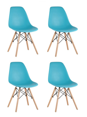 Стул DSW бирюзовый x4 фото Стул DSW бирюзовый x4. Фото №2