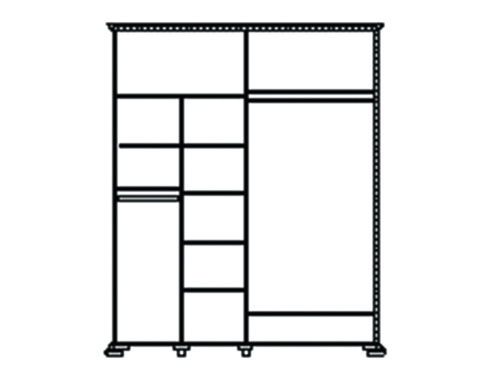 Шкаф-купе Лика ММ-137-01/02РБ. Фото №1