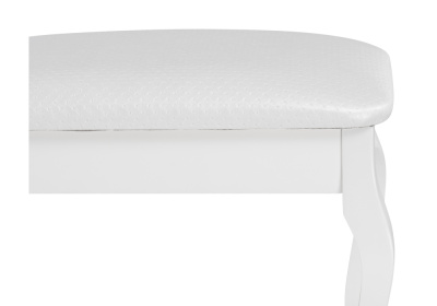 Банкетка Лусте белый / кожзам белый пунто. Фото №4