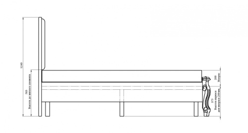 Кровать Луиза ММ-227-02/16Б-1. Фото №9