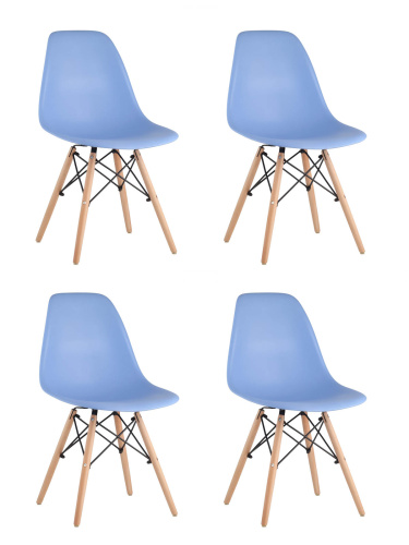 Стул DSW голубой x4 фото Стул DSW голубой x4. Фото №2